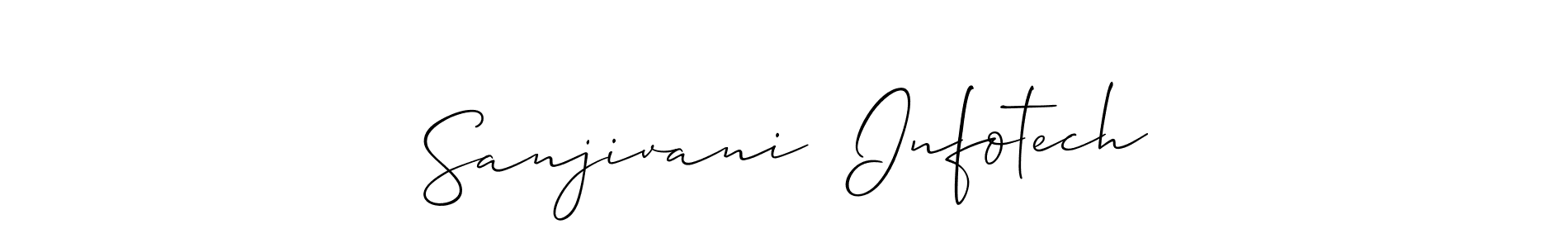 Create a beautiful signature design for name Sanjivani  Infotech. With this signature (Allison_Script) fonts, you can make a handwritten signature for free. Sanjivani  Infotech signature style 2 images and pictures png
