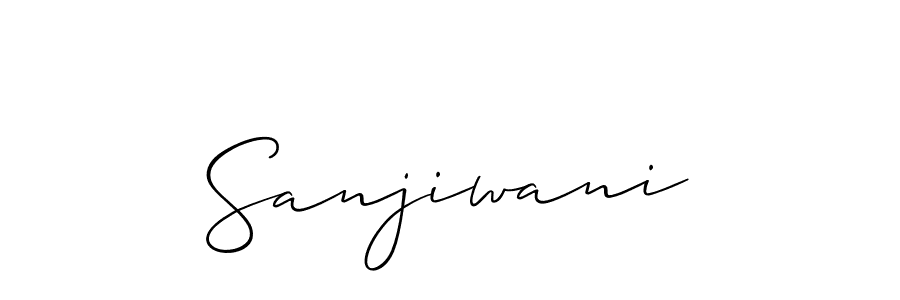 How to Draw Sanjiwani signature style? Allison_Script is a latest design signature styles for name Sanjiwani. Sanjiwani signature style 2 images and pictures png