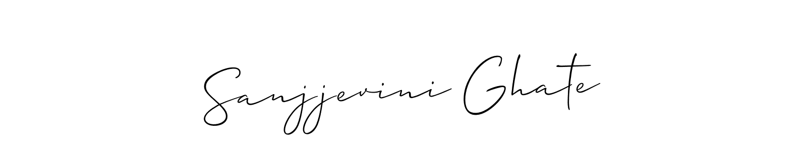 This is the best signature style for the Sanjjevini Ghate name. Also you like these signature font (Allison_Script). Mix name signature. Sanjjevini Ghate signature style 2 images and pictures png