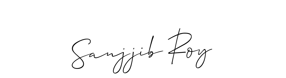 Sanjjib Roy stylish signature style. Best Handwritten Sign (Allison_Script) for my name. Handwritten Signature Collection Ideas for my name Sanjjib Roy. Sanjjib Roy signature style 2 images and pictures png