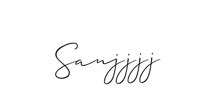 Make a beautiful signature design for name Sanjjjj. With this signature (Allison_Script) style, you can create a handwritten signature for free. Sanjjjj signature style 2 images and pictures png