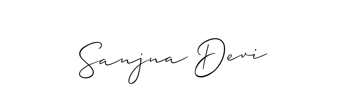 Also we have Sanjna Devi name is the best signature style. Create professional handwritten signature collection using Allison_Script autograph style. Sanjna Devi signature style 2 images and pictures png