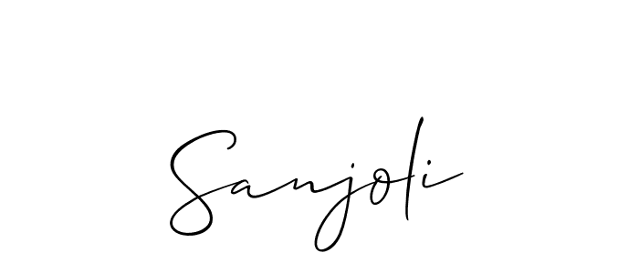 Make a short Sanjoli signature style. Manage your documents anywhere anytime using Allison_Script. Create and add eSignatures, submit forms, share and send files easily. Sanjoli signature style 2 images and pictures png