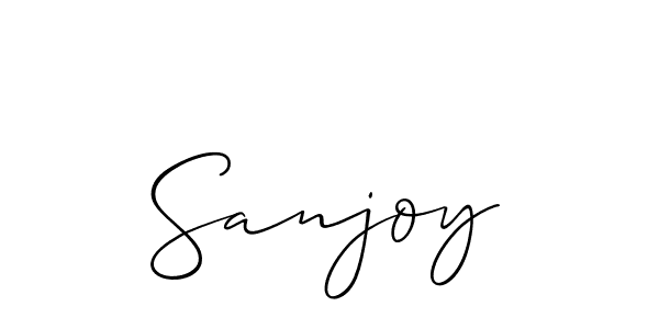 Best and Professional Signature Style for Sanjoy. Allison_Script Best Signature Style Collection. Sanjoy signature style 2 images and pictures png