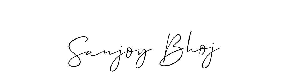 It looks lik you need a new signature style for name Sanjoy Bhoj. Design unique handwritten (Allison_Script) signature with our free signature maker in just a few clicks. Sanjoy Bhoj signature style 2 images and pictures png