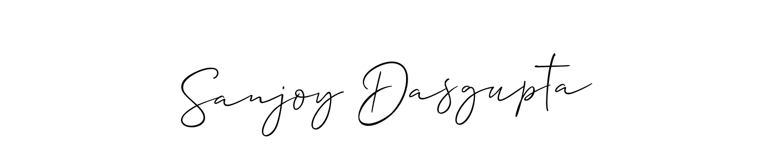 Allison_Script is a professional signature style that is perfect for those who want to add a touch of class to their signature. It is also a great choice for those who want to make their signature more unique. Get Sanjoy Dasgupta name to fancy signature for free. Sanjoy Dasgupta signature style 2 images and pictures png