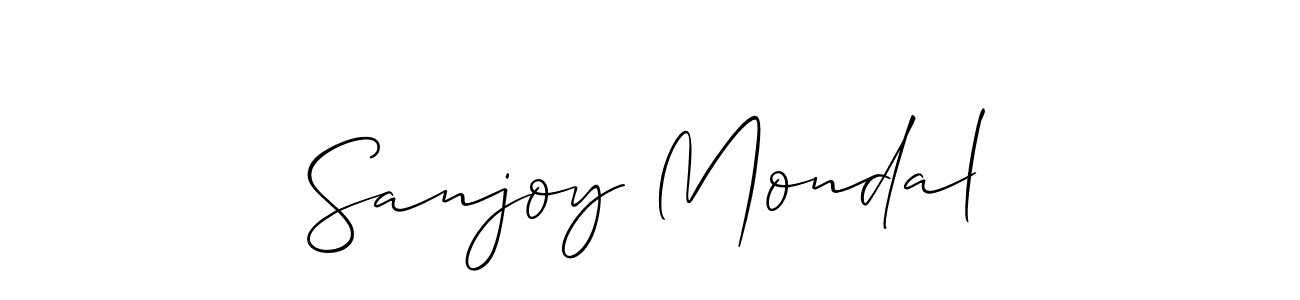 This is the best signature style for the Sanjoy Mondal name. Also you like these signature font (Allison_Script). Mix name signature. Sanjoy Mondal signature style 2 images and pictures png