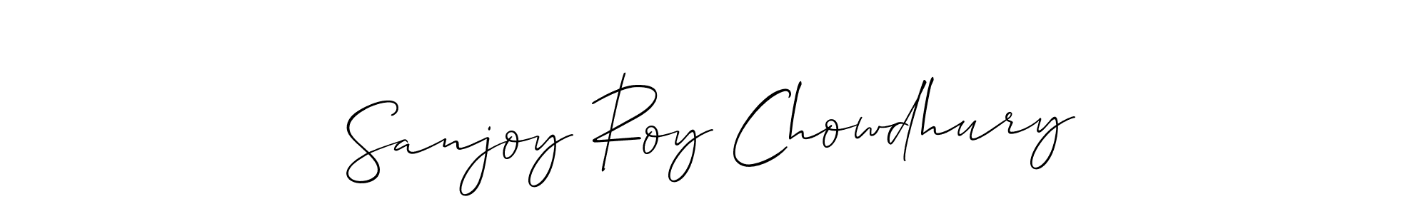 Make a beautiful signature design for name Sanjoy Roy Chowdhury. With this signature (Allison_Script) style, you can create a handwritten signature for free. Sanjoy Roy Chowdhury signature style 2 images and pictures png