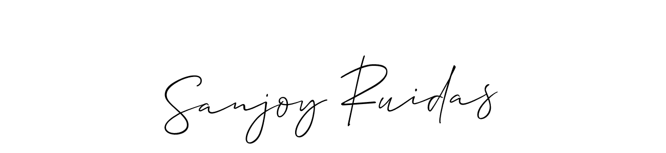 Similarly Allison_Script is the best handwritten signature design. Signature creator online .You can use it as an online autograph creator for name Sanjoy Ruidas. Sanjoy Ruidas signature style 2 images and pictures png