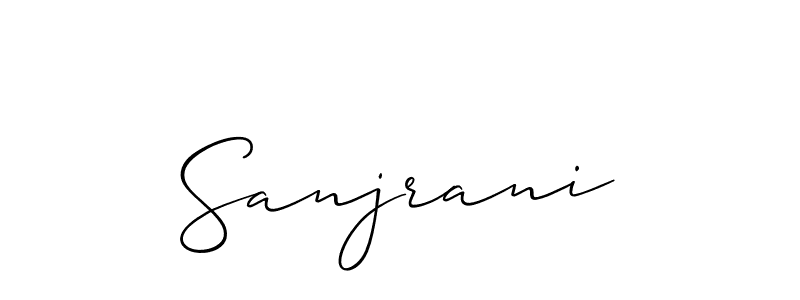 How to Draw Sanjrani signature style? Allison_Script is a latest design signature styles for name Sanjrani. Sanjrani signature style 2 images and pictures png