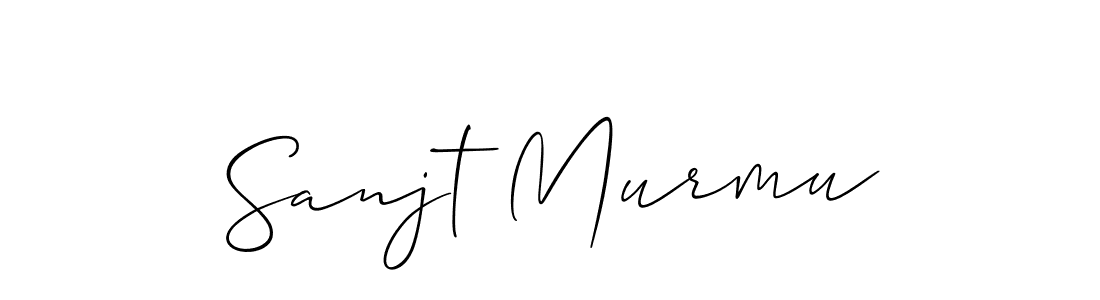 How to make Sanjt Murmu name signature. Use Allison_Script style for creating short signs online. This is the latest handwritten sign. Sanjt Murmu signature style 2 images and pictures png