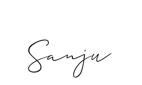 You should practise on your own different ways (Allison_Script) to write your name (Sanju) in signature. don't let someone else do it for you. Sanju signature style 2 images and pictures png