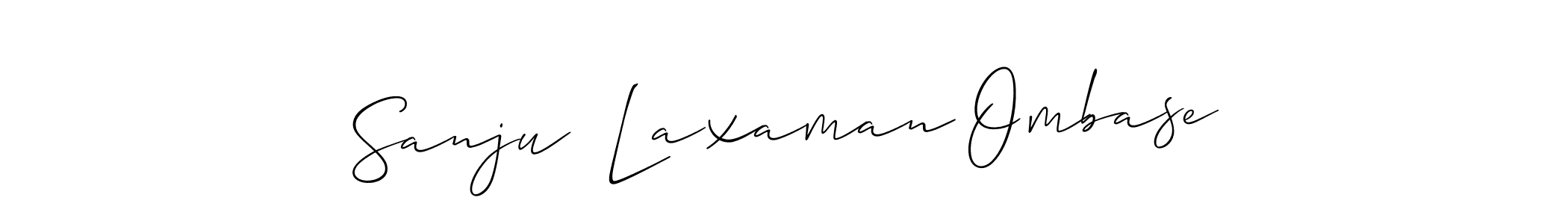 You can use this online signature creator to create a handwritten signature for the name Sanju  Laxaman Ombase. This is the best online autograph maker. Sanju  Laxaman Ombase signature style 2 images and pictures png