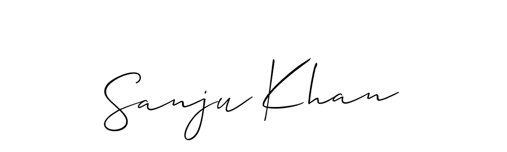 It looks lik you need a new signature style for name Sanju Khan. Design unique handwritten (Allison_Script) signature with our free signature maker in just a few clicks. Sanju Khan signature style 2 images and pictures png