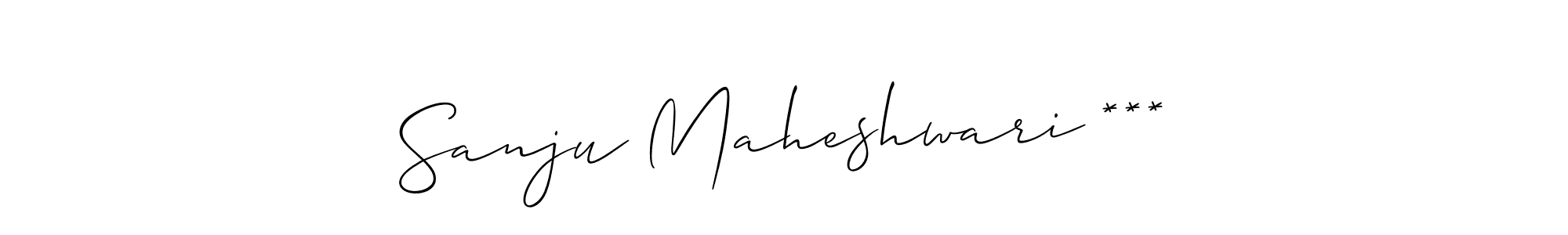 Similarly Allison_Script is the best handwritten signature design. Signature creator online .You can use it as an online autograph creator for name Sanju Maheshwari ***. Sanju Maheshwari *** signature style 2 images and pictures png