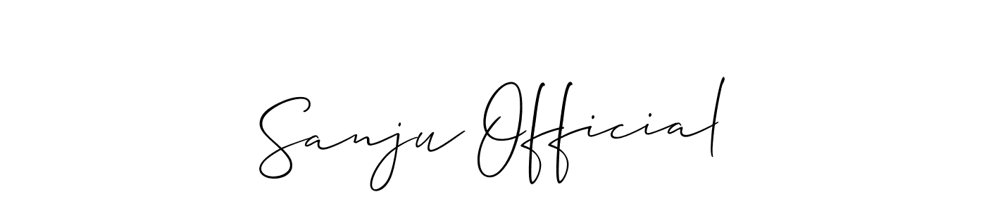 Similarly Allison_Script is the best handwritten signature design. Signature creator online .You can use it as an online autograph creator for name Sanju Official. Sanju Official signature style 2 images and pictures png