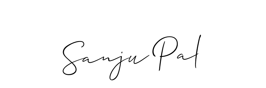 Sanju Pal stylish signature style. Best Handwritten Sign (Allison_Script) for my name. Handwritten Signature Collection Ideas for my name Sanju Pal. Sanju Pal signature style 2 images and pictures png