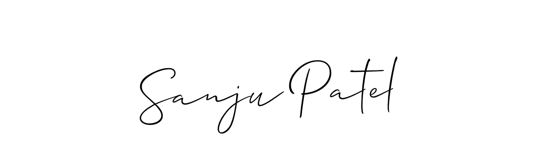 Sanju Patel stylish signature style. Best Handwritten Sign (Allison_Script) for my name. Handwritten Signature Collection Ideas for my name Sanju Patel. Sanju Patel signature style 2 images and pictures png