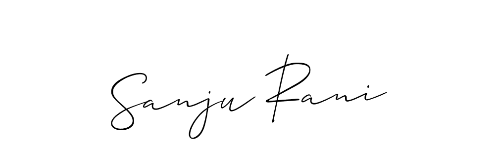 Make a beautiful signature design for name Sanju Rani. Use this online signature maker to create a handwritten signature for free. Sanju Rani signature style 2 images and pictures png