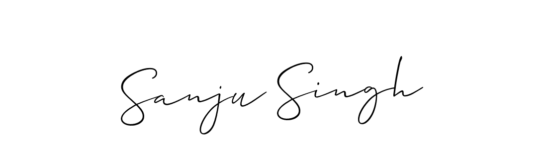 Sanju Singh stylish signature style. Best Handwritten Sign (Allison_Script) for my name. Handwritten Signature Collection Ideas for my name Sanju Singh. Sanju Singh signature style 2 images and pictures png