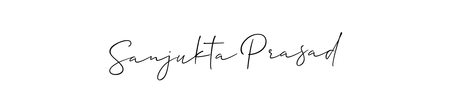 Make a short Sanjukta Prasad signature style. Manage your documents anywhere anytime using Allison_Script. Create and add eSignatures, submit forms, share and send files easily. Sanjukta Prasad signature style 2 images and pictures png