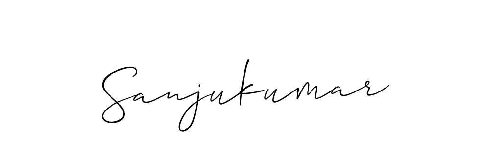 Design your own signature with our free online signature maker. With this signature software, you can create a handwritten (Allison_Script) signature for name Sanjukumar. Sanjukumar signature style 2 images and pictures png