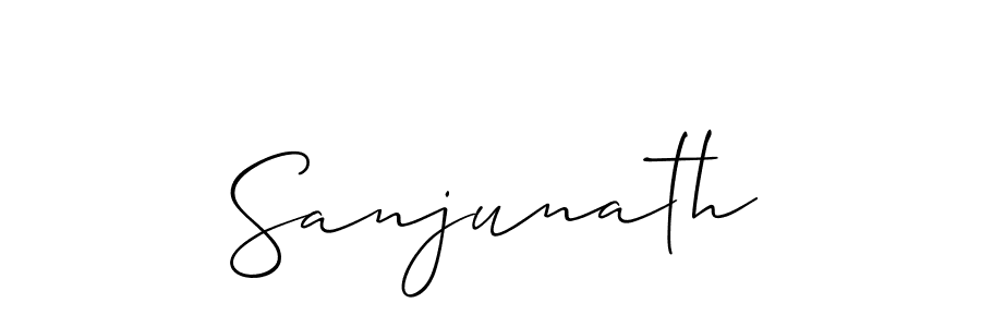 Sanjunath stylish signature style. Best Handwritten Sign (Allison_Script) for my name. Handwritten Signature Collection Ideas for my name Sanjunath. Sanjunath signature style 2 images and pictures png