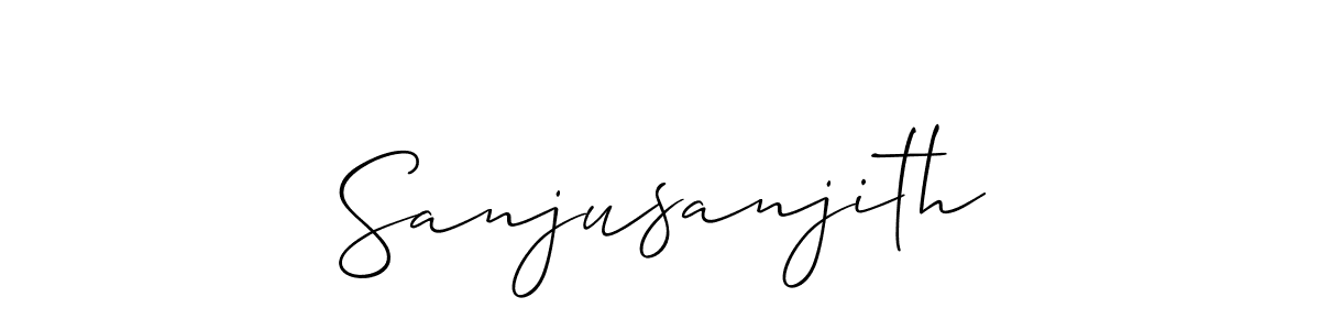 Similarly Allison_Script is the best handwritten signature design. Signature creator online .You can use it as an online autograph creator for name Sanjusanjith. Sanjusanjith signature style 2 images and pictures png