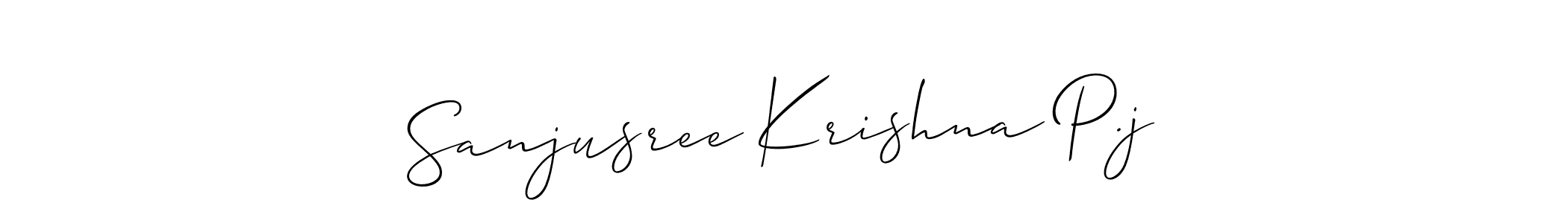 You can use this online signature creator to create a handwritten signature for the name Sanjusree Krishna P.j. This is the best online autograph maker. Sanjusree Krishna P.j signature style 2 images and pictures png