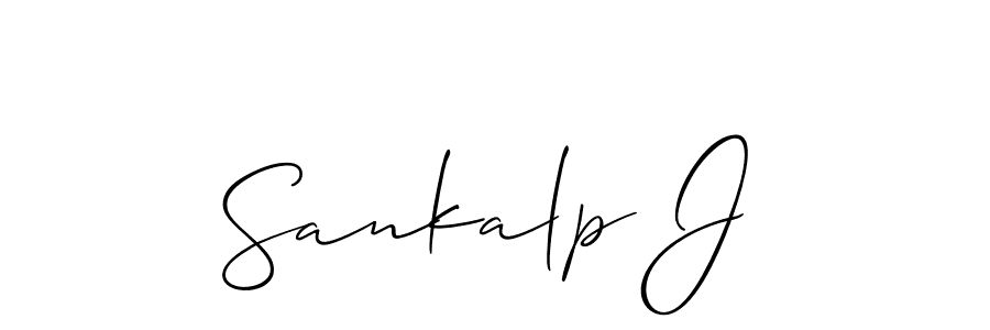 The best way (Allison_Script) to make a short signature is to pick only two or three words in your name. The name Sankalp J include a total of six letters. For converting this name. Sankalp J signature style 2 images and pictures png