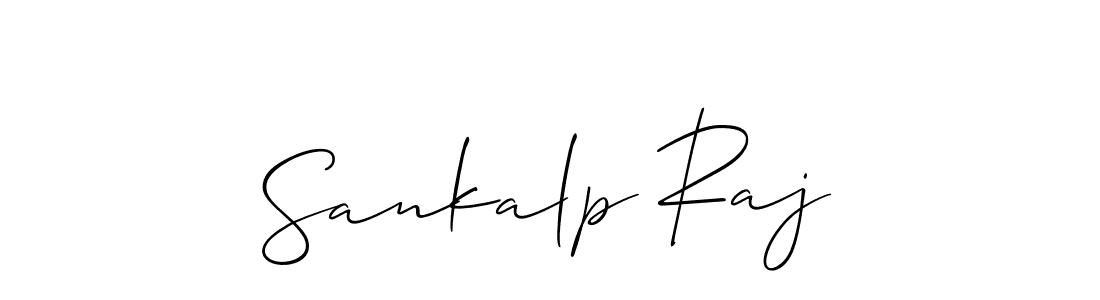 Design your own signature with our free online signature maker. With this signature software, you can create a handwritten (Allison_Script) signature for name Sankalp Raj. Sankalp Raj signature style 2 images and pictures png