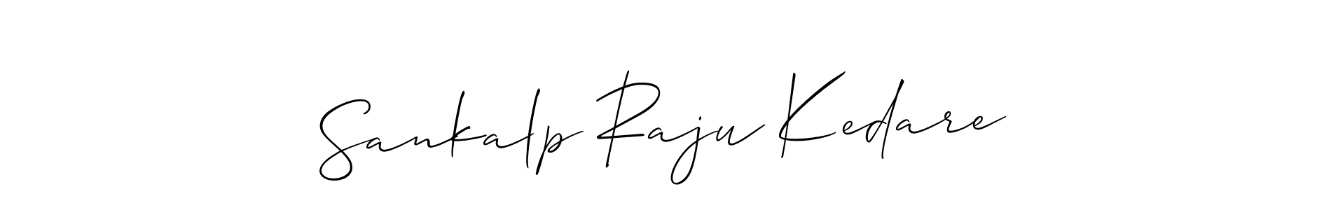 if you are searching for the best signature style for your name Sankalp Raju Kedare. so please give up your signature search. here we have designed multiple signature styles  using Allison_Script. Sankalp Raju Kedare signature style 2 images and pictures png