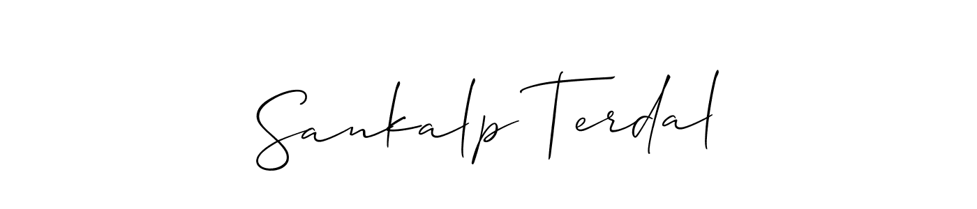 Best and Professional Signature Style for Sankalp Terdal. Allison_Script Best Signature Style Collection. Sankalp Terdal signature style 2 images and pictures png