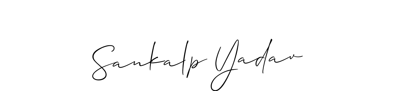 Check out images of Autograph of Sankalp Yadav name. Actor Sankalp Yadav Signature Style. Allison_Script is a professional sign style online. Sankalp Yadav signature style 2 images and pictures png