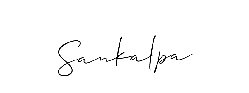 Sankalpa stylish signature style. Best Handwritten Sign (Allison_Script) for my name. Handwritten Signature Collection Ideas for my name Sankalpa. Sankalpa signature style 2 images and pictures png