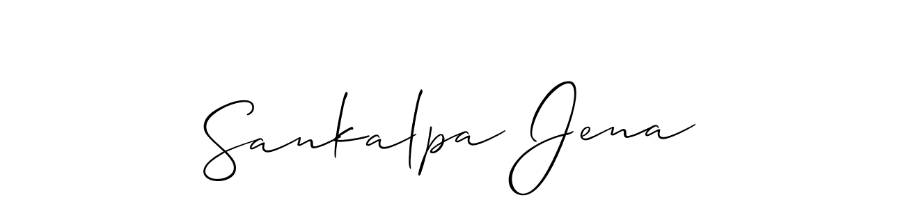 How to make Sankalpa Jena signature? Allison_Script is a professional autograph style. Create handwritten signature for Sankalpa Jena name. Sankalpa Jena signature style 2 images and pictures png