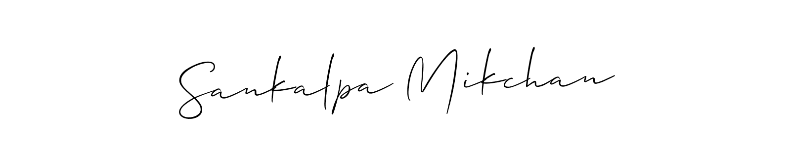 Once you've used our free online signature maker to create your best signature Allison_Script style, it's time to enjoy all of the benefits that Sankalpa Mikchan name signing documents. Sankalpa Mikchan signature style 2 images and pictures png