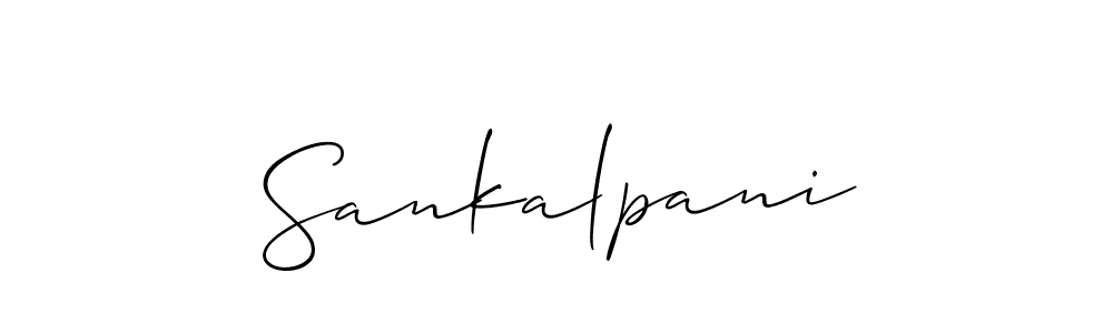 How to make Sankalpani name signature. Use Allison_Script style for creating short signs online. This is the latest handwritten sign. Sankalpani signature style 2 images and pictures png
