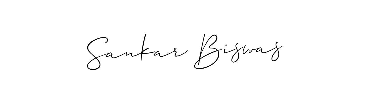 Sankar Biswas stylish signature style. Best Handwritten Sign (Allison_Script) for my name. Handwritten Signature Collection Ideas for my name Sankar Biswas. Sankar Biswas signature style 2 images and pictures png
