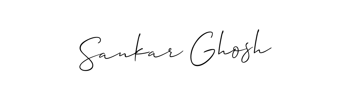 Create a beautiful signature design for name Sankar Ghosh. With this signature (Allison_Script) fonts, you can make a handwritten signature for free. Sankar Ghosh signature style 2 images and pictures png