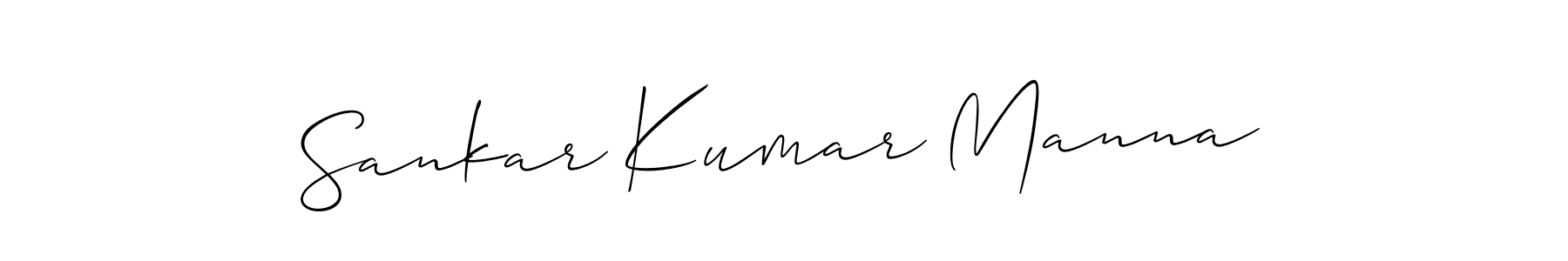 Sankar Kumar Manna stylish signature style. Best Handwritten Sign (Allison_Script) for my name. Handwritten Signature Collection Ideas for my name Sankar Kumar Manna. Sankar Kumar Manna signature style 2 images and pictures png