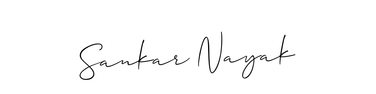 Sankar Nayak stylish signature style. Best Handwritten Sign (Allison_Script) for my name. Handwritten Signature Collection Ideas for my name Sankar Nayak. Sankar Nayak signature style 2 images and pictures png