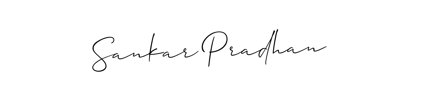 Sankar Pradhan stylish signature style. Best Handwritten Sign (Allison_Script) for my name. Handwritten Signature Collection Ideas for my name Sankar Pradhan. Sankar Pradhan signature style 2 images and pictures png