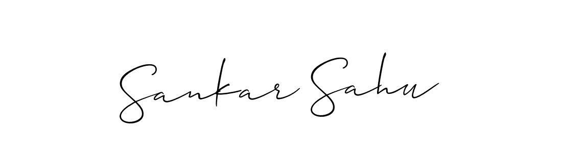 Design your own signature with our free online signature maker. With this signature software, you can create a handwritten (Allison_Script) signature for name Sankar Sahu. Sankar Sahu signature style 2 images and pictures png