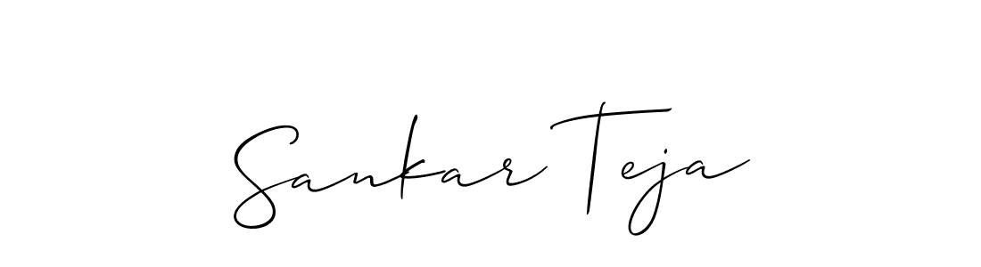 The best way (Allison_Script) to make a short signature is to pick only two or three words in your name. The name Sankar Teja include a total of six letters. For converting this name. Sankar Teja signature style 2 images and pictures png
