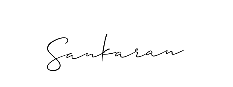 Allison_Script is a professional signature style that is perfect for those who want to add a touch of class to their signature. It is also a great choice for those who want to make their signature more unique. Get Sankaran name to fancy signature for free. Sankaran signature style 2 images and pictures png