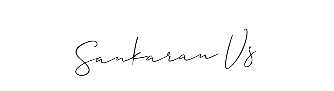 Design your own signature with our free online signature maker. With this signature software, you can create a handwritten (Allison_Script) signature for name Sankaran Vs. Sankaran Vs signature style 2 images and pictures png