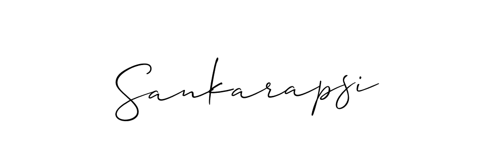 You should practise on your own different ways (Allison_Script) to write your name (Sankarapsi) in signature. don't let someone else do it for you. Sankarapsi signature style 2 images and pictures png