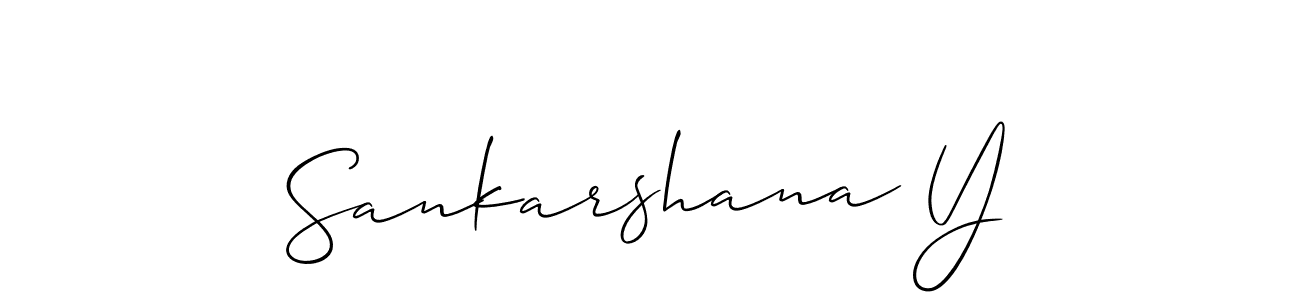 Also we have Sankarshana Y name is the best signature style. Create professional handwritten signature collection using Allison_Script autograph style. Sankarshana Y signature style 2 images and pictures png