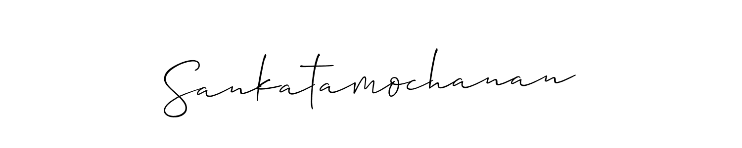 You should practise on your own different ways (Allison_Script) to write your name (Sankatamochanan) in signature. don't let someone else do it for you. Sankatamochanan signature style 2 images and pictures png